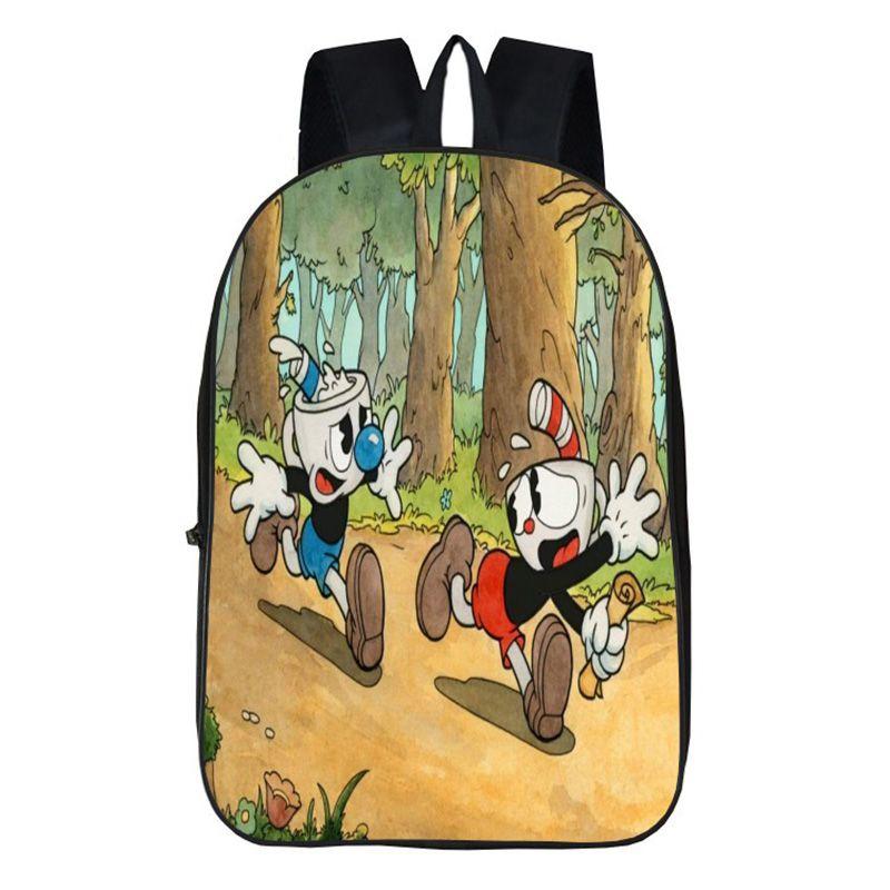 Stylish Anime 3d Print Backpack With Soft Handle For Boys And Girls