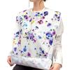 STYLE Decor Nursing Care Meal Apron Pocket 1 Piece Floral Bouquet Meal Apron Nursing Care Water Repellent Nursing Care Stylish Cute Elderly Nursing