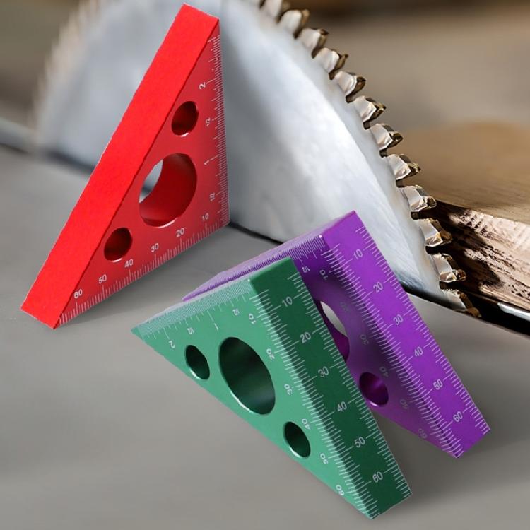 Triangle RulerProtractor Woodworking 45/90 Degree Right Angled Carpentry Square