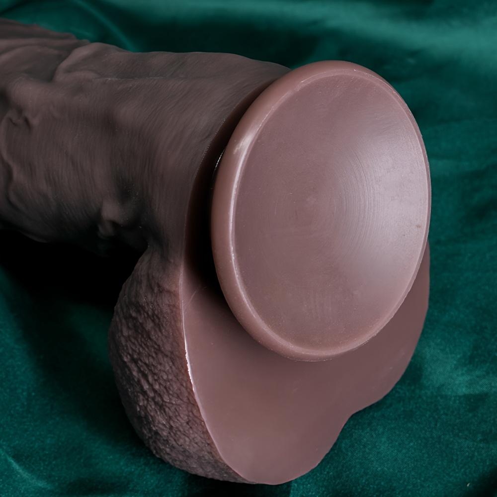 Realistic Liquid Silicone Dildo – Soft Thick Beginner Sex Toy with Suction Cup, Multi Sizes, G-Spot Stimulation for Women & Couples