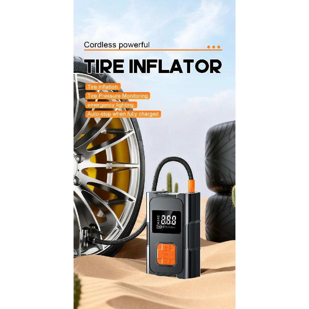 150psi Wireless Air Pump Portable Electric Tire Inflator Car Bicycle Motorcycle Air Compressor Injector Bike Ball Accessories