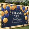 1Pcs Navy Blue Golden Thank You Decoration Background Backdrop For Photo Studio Photo Booth Party