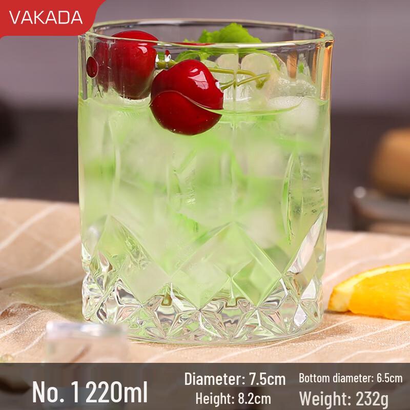 

VAKADA Glass Whiskey & Beverage Tumbler