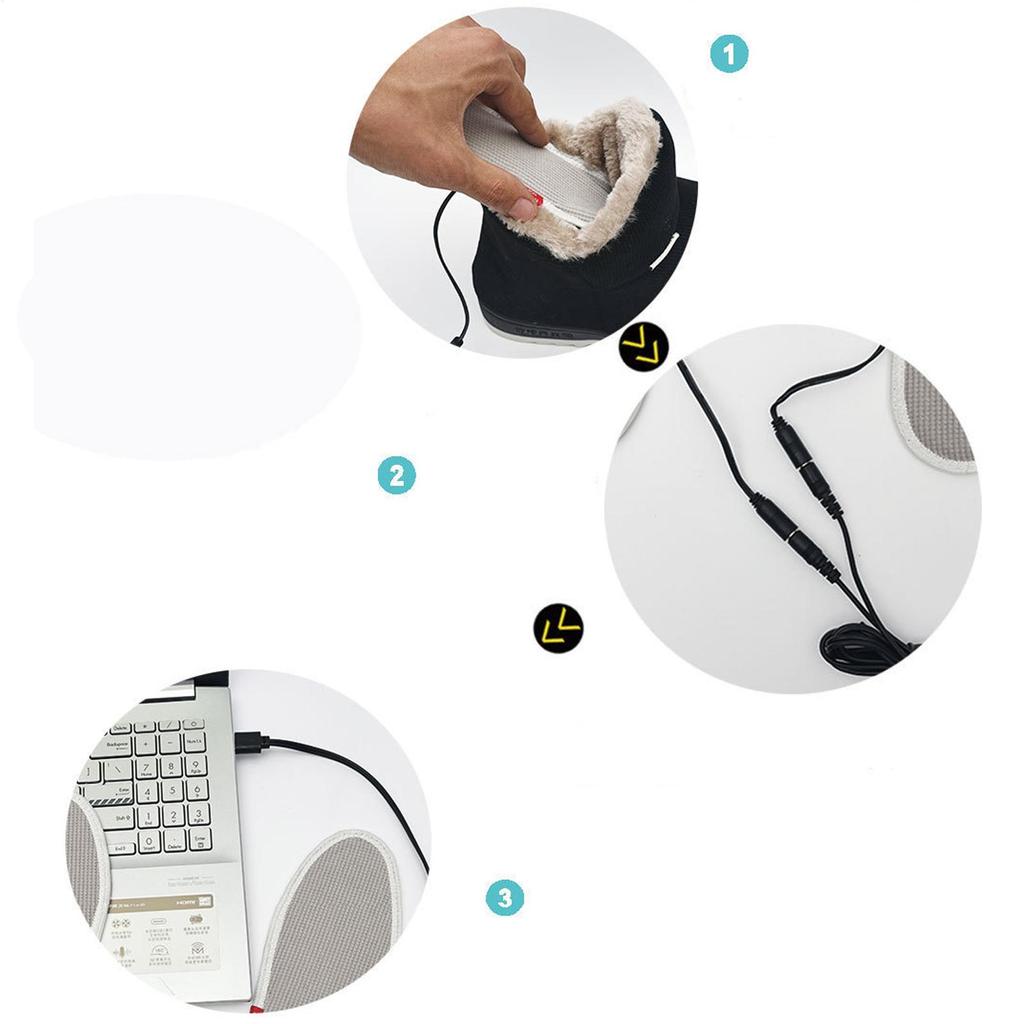 Electric Heated Insoles Adjustable Temperature Foot Warmer for Winter Fishing Hiking Camping Sports Washable Heating Shoes Pad