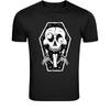 Crazy Skull Coffin T-Shirt - Funny Cartoon Skull Graphic Tee