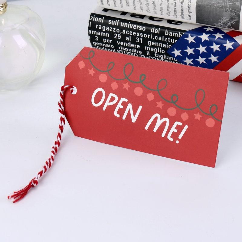 

48PCS Christmas Greeting Cards Foldable Postcards New Year Party Bronzing Winter Gifts Cards Home Envelope Decoration Supply