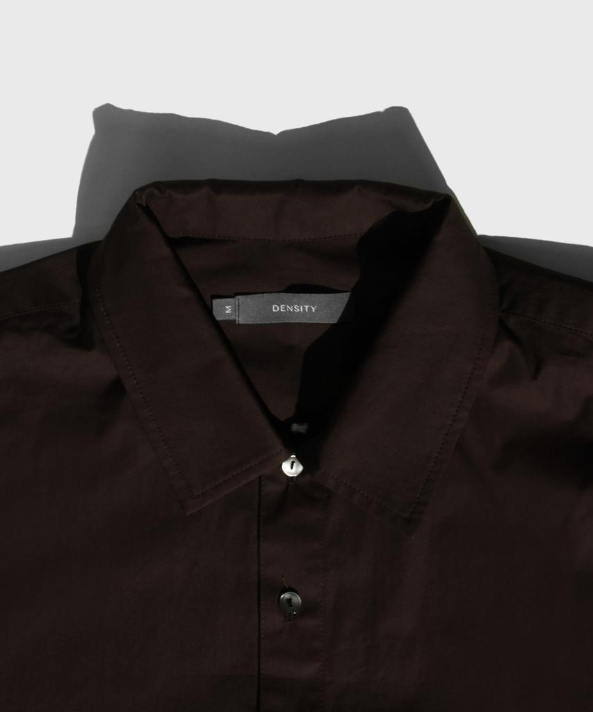 DENSITY Back Layered Shirt_Dark Brown