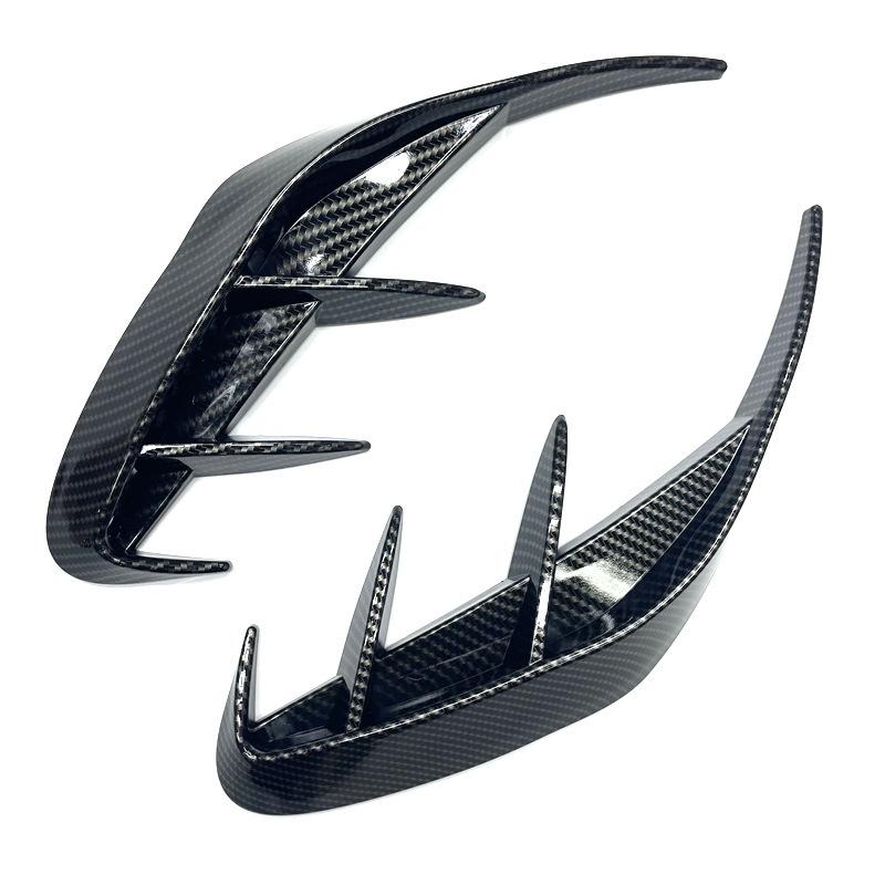 2 Stück Universal Auto Heckstoßstange Lippe Spoiler Luftauslass Abdeckung Zierleiste