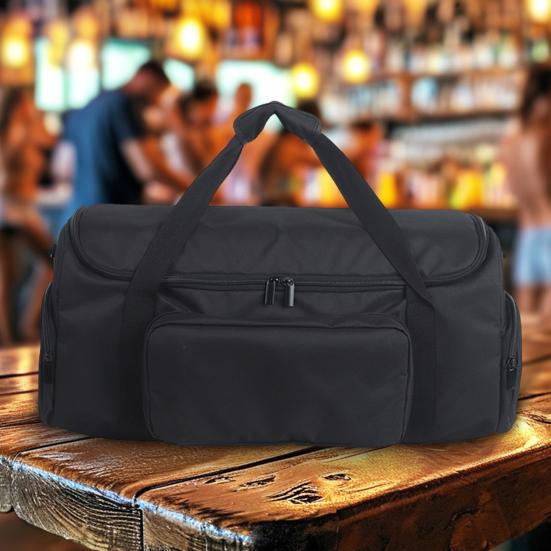 Aufbewahrungstasche für Lautsprecher, stoßfest, kratzfest, mit Samt gefüttert, Tragetasche mit Reißverschluss