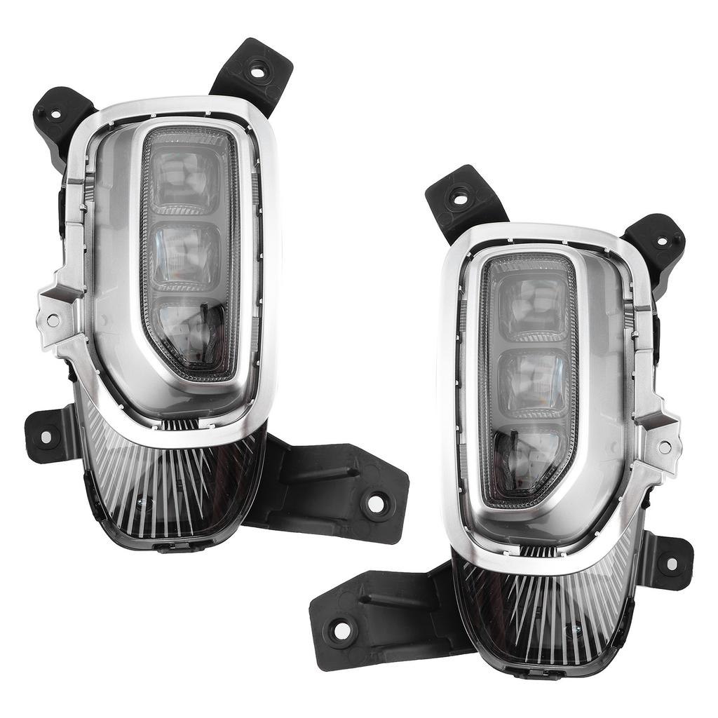 Daytime Running Light LED with Fog Lamp Cover Front Bumper Fit for Kia Seltos 2020‑2021
