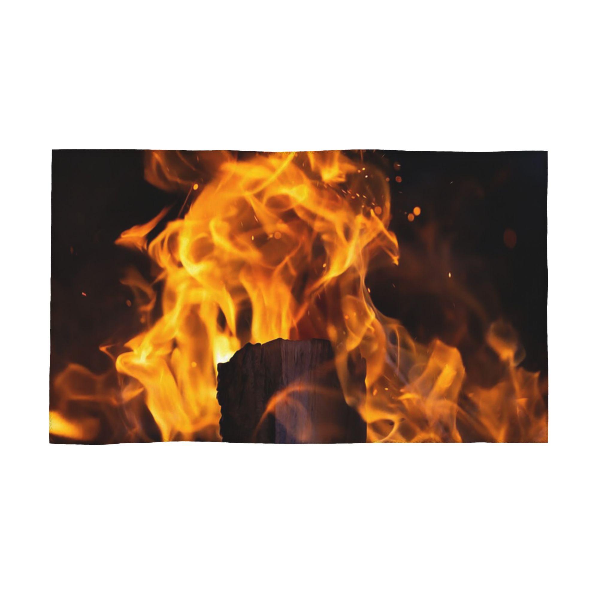 

Burning Fire With Sparks Soft Face Towel Quick Dry Pool Bath Cotton Towels Absorbent Quick W40*H60(CM)