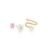 Rita Monica White Blossom Pearl Drop Earrings