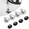 4pcs 4mm Stove Control Knobs Gas Hob Knob Metal Range Burner Switch Button Zinc Alloy Knobs Replacement For Cooktop Stove Oven