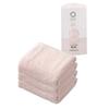 Carari Face Towel Microfiber 4x Absorbency Earth Pink Set 3 Quickly Absorbs Water Fiber Gaps Quick Dry Marshmallow Softness Fluffy Mochi-like 3080cm