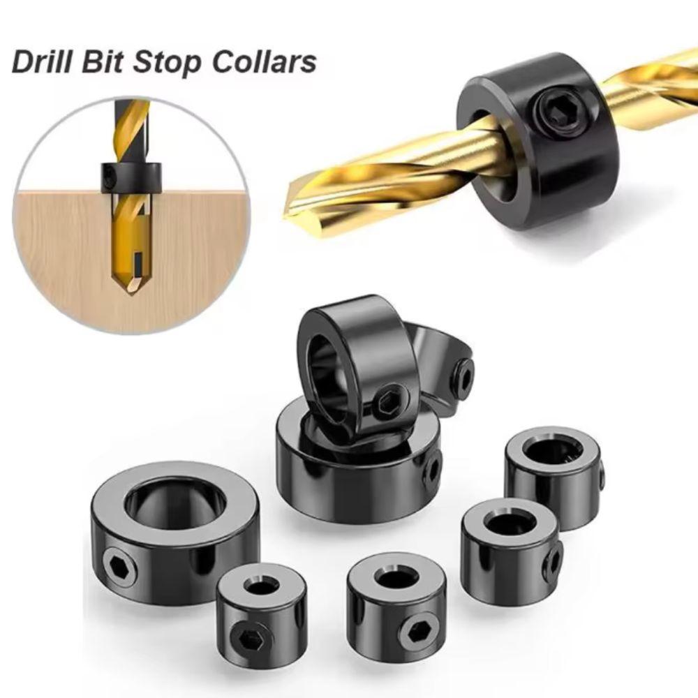 Adjustable Drill Stop Collar Metric Hole Guide Accessories Drill Stoper Collar  Woodworking