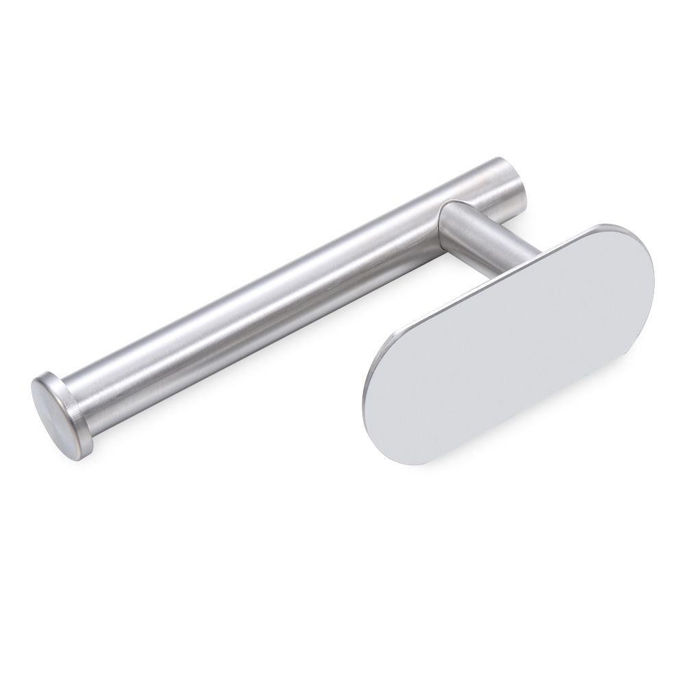 Seamless Adhesive Hook No Drilling Stainless Steel Toilet Paper Holder Toilet Roll Holder Bathroom Accessories Storage Rack