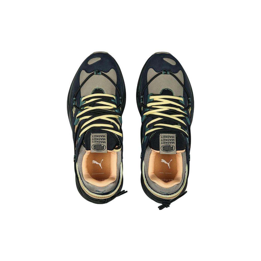 Puma Trc Blaze Fabric Leather Comfortable Trendy Low Top Lifestyle Sneakers Unisex sneakers Blue Green 388654-02