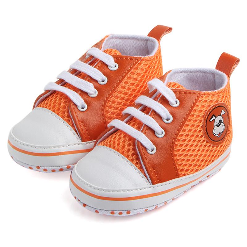 Baby Breathable Shoes Canvas Shoes Sports Sneakers Newborn Shoes Infant Toddler Soft Sole Anti-slip