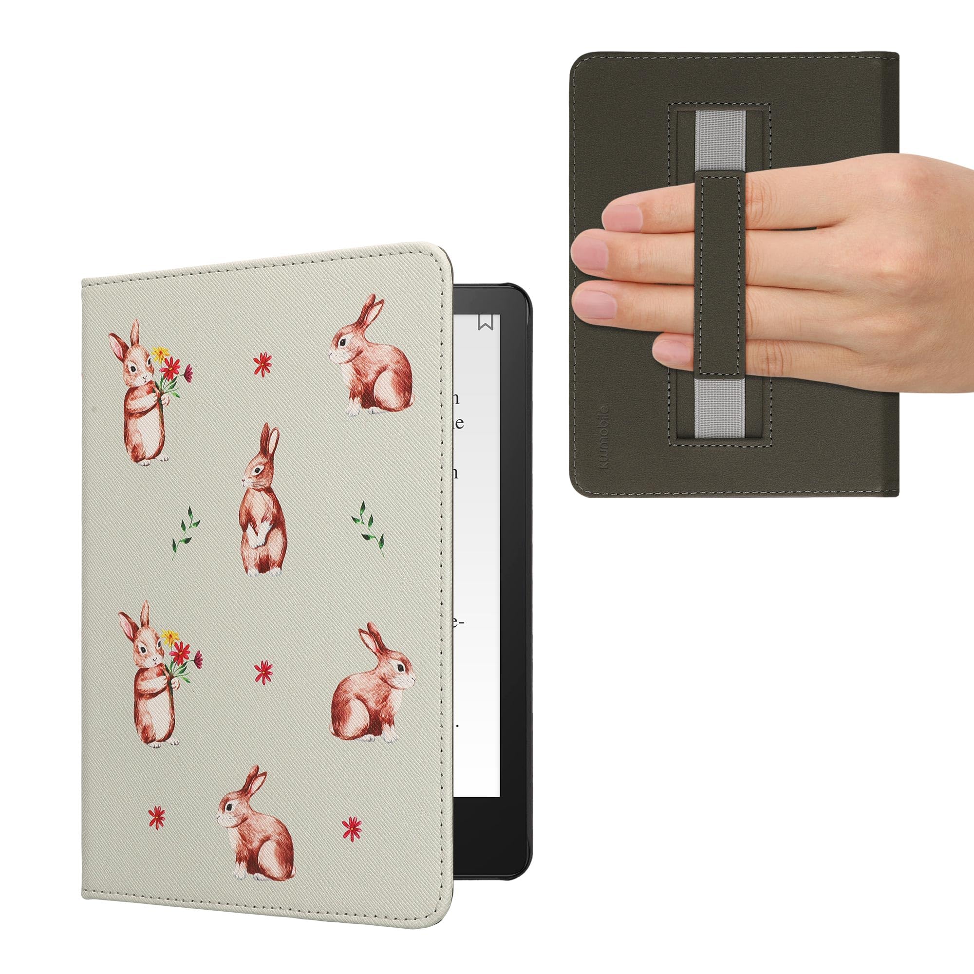 

kwmobile Case for Amazon Kindle Paperwhite Generation 2021 Shockproof PU Leather Folio Cover for 11. - E-Readers