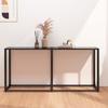 Day and Night - Day and Night Black Tempered Glass Console Table 160x35x75.5 Cm