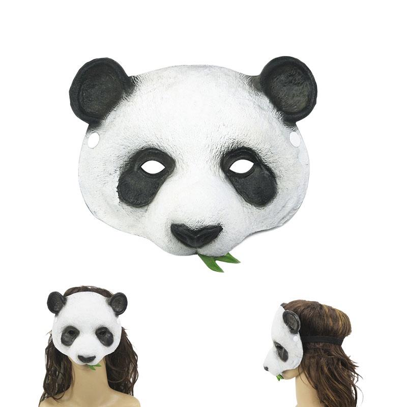Pu Cute Panda Mask Halloween Easter Cosplay Makeup Party Festivals Props Events