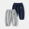Calças de moletom infantis primavera nova moda roupas infantis meninos versão coreana calças de moletom bebê calças versáteis tendência