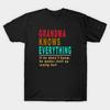 Unisex Mode T-Shirt Oma Weiß Alles Aufdruck T-Shirt Große Größen XS-6XL T-Shirt 100% Baumwolle Oberteile Rundhals Kurzarm T-Shirts