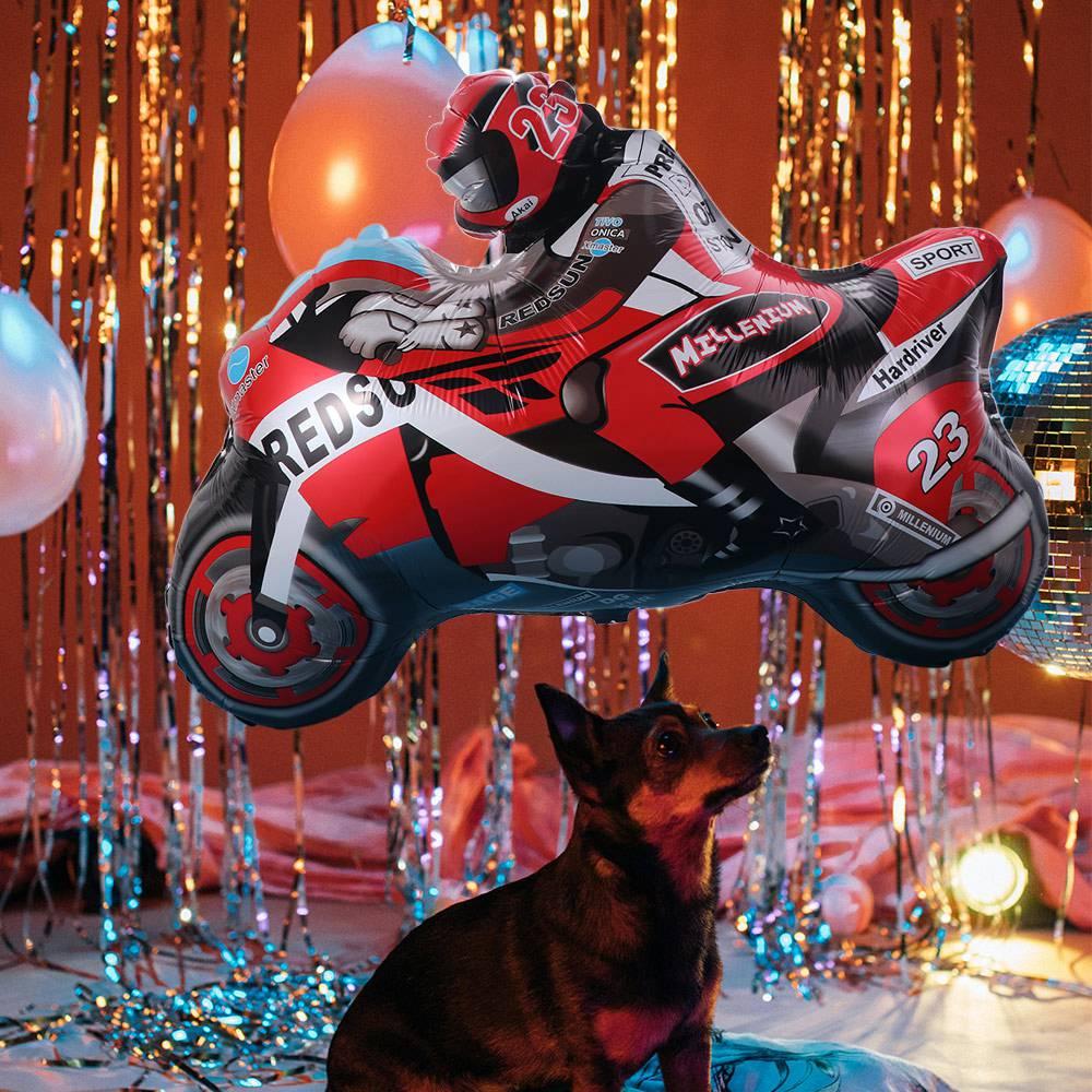 Thickened Racing Car Foil Balloons Red Blue Racing Theme Party Decorations  Holiday Decor