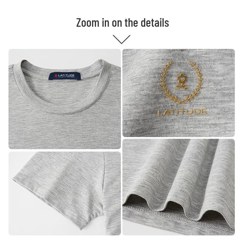 MONTAGUT Men's Summer Cool-Feel Round Neck T-Shirt