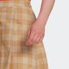 adidas Originals Women's Collegiate Pleated Skirt Beige Brown Plaid Women IA8352
