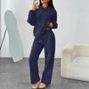 European & American Oversized Hooded Sweatshirt and Wide-Leg Pants Set - Autumn/Winter Casual Sportswear