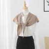 Spring Summer Knitted Triangle Scarf Dual Use Shawl Head Wrap