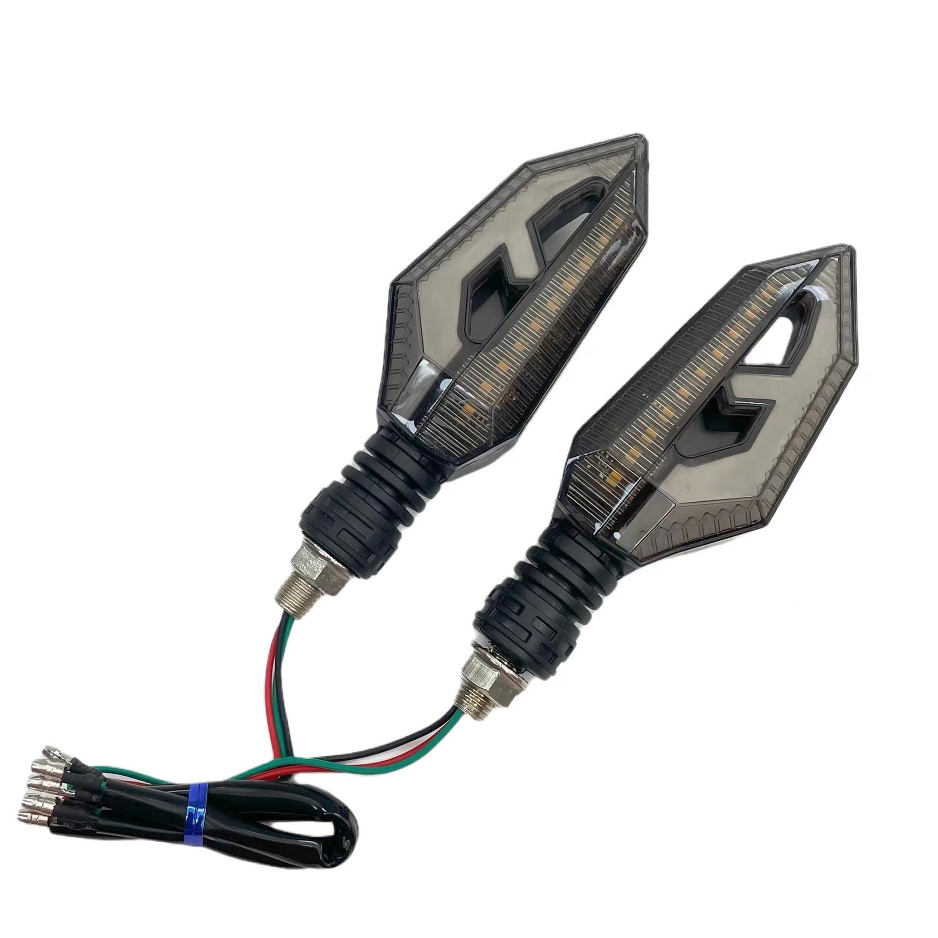 Motorcycle Turn Signal Light LED Amber 12V ABS+PC Indicator Blinker