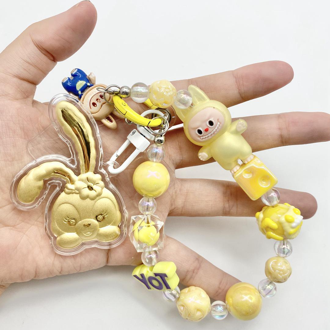 StellaLou 999 Pure Gold Phone Lanyard Keychain Bag Charm for Girlfriend Without Gold