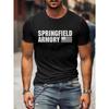 Men'S Tactical Rifle Graphic T-Shirt | Print, Loose Fit Casual Short Sleeve, All-Season Comfort, Machine Washable, Durable Digital Printing, Plus Size