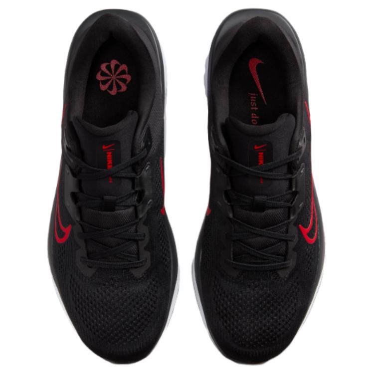 Nike Quest 6 Comfortable Versatile Shock Absorbing Durable Breathable Low Top Running Shoes Men sneaker Black Red FD6033-011