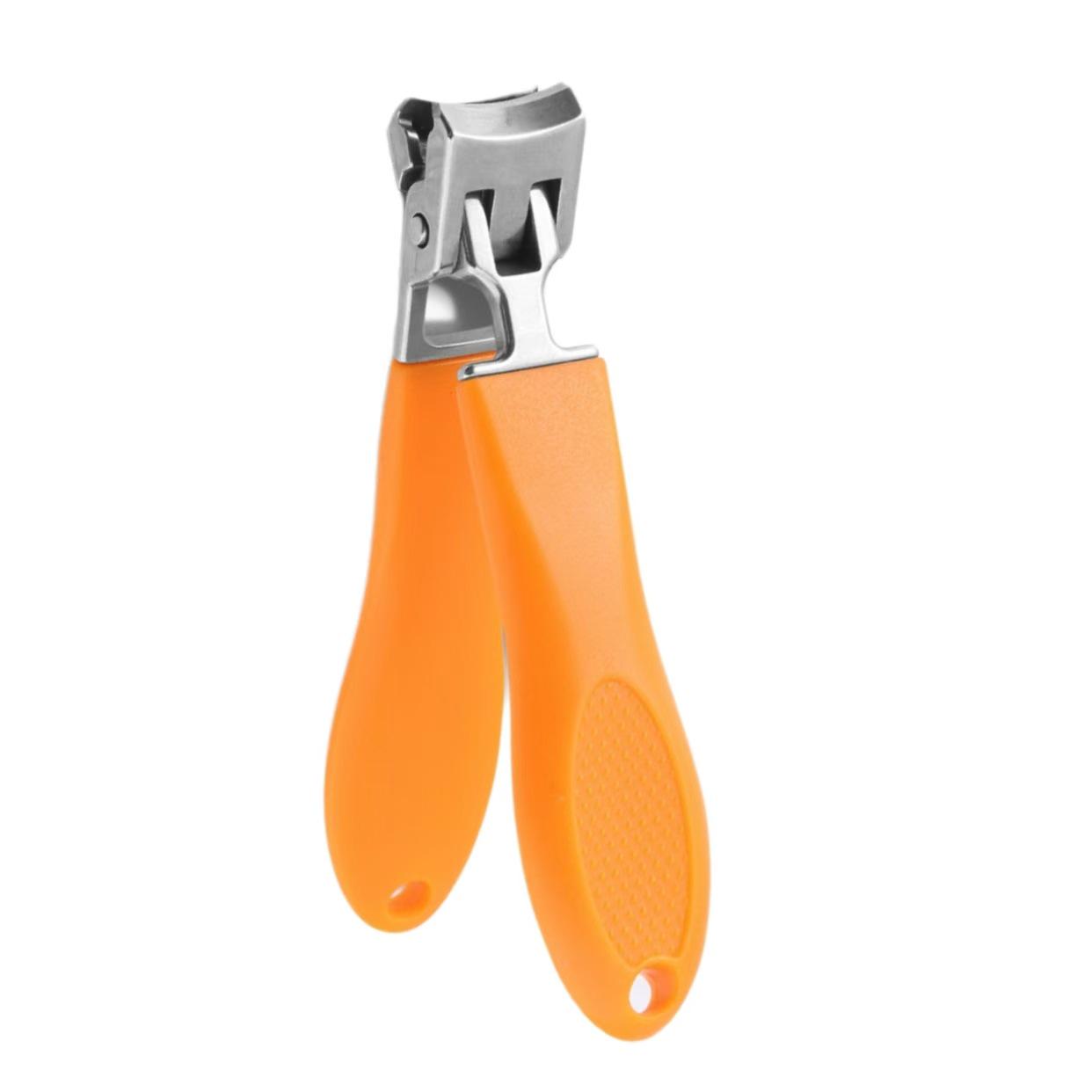 

Большие кусачки для ногтей с заостренным кончиком с порошковым покрытием, инструмент для маникюра со скошенным краем для домашнего использования