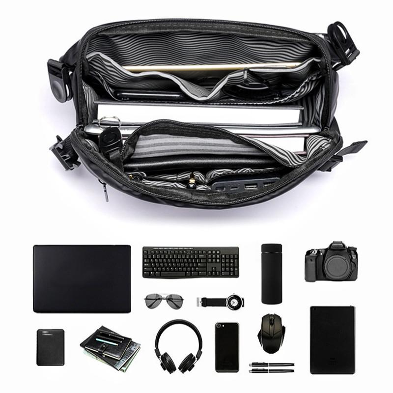 Modna Torba Trendy Męska Torba Kurierska Torba na Ramię Wodoodporna Torba na Klatkę Piersiową Tkanina Oxford Odporna na Zużycie Bagaż Podróżny na Zewnątrz