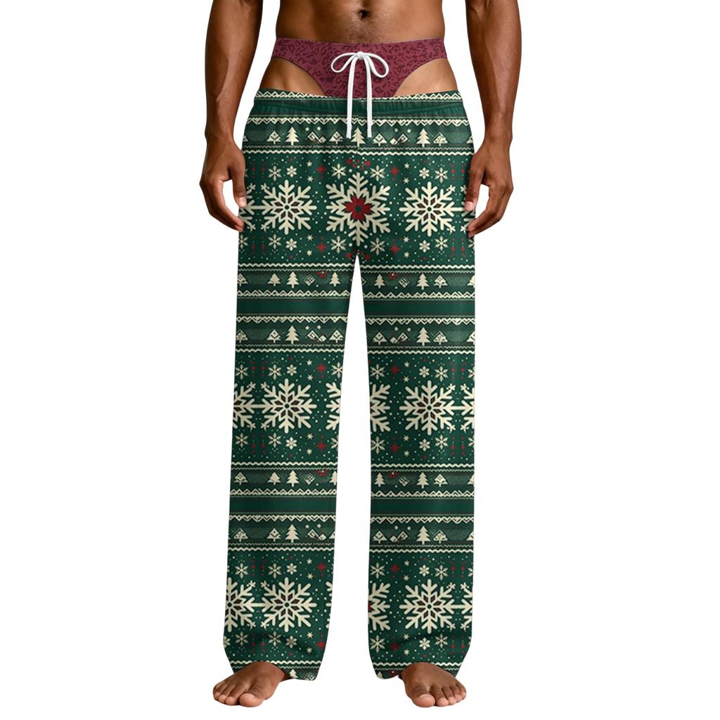 Pantalones de Pijama Divertidos Novedosos para Hombre con Estampado de Ropa Interior, Ropa de Dormir Cómoda