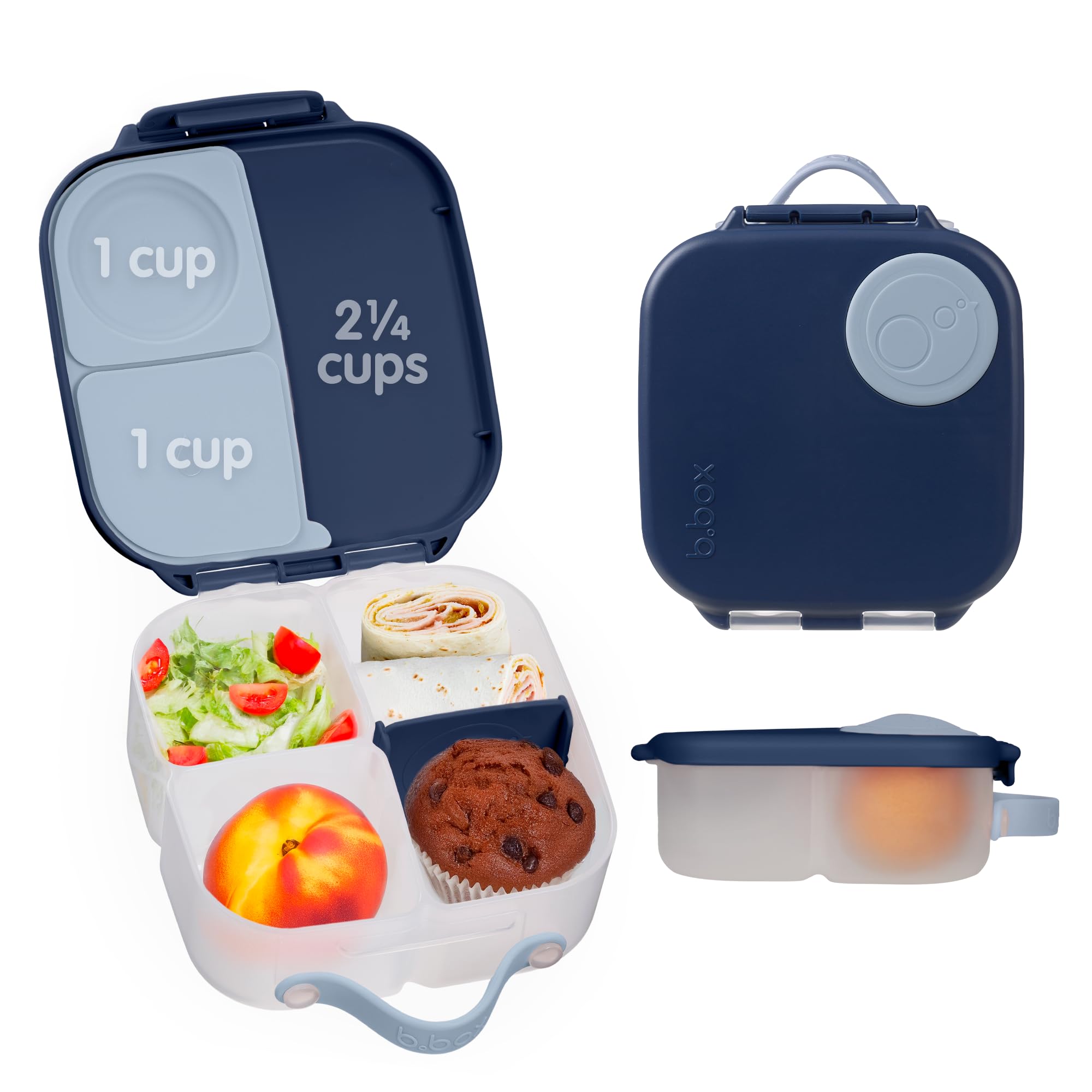 

1L Lunch Serves Kids Dishwasher Safe Lunch b.box (Bee Box) Leak-Resistant Box, Dessert, 1-2, & Adults, [Authentic b.box Product] [Mini Box]