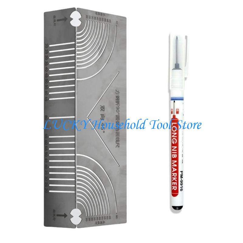 J0MC Angles & Arcs Marking Tool Metal Marking Tool Square Tubing Welding Tool