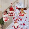 Elk Snowman Girl Santa Claus Hanging Ornaments Soft Christmas Tree Decoration  Party Favors
