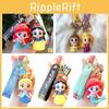 Cute Cartoon Castle Princess Keychain Pvc Action Figure Car Bag Pendant Wholesale Jg-y053