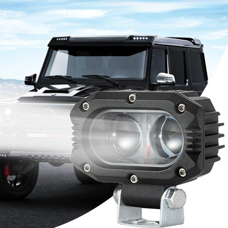 1/2 peças Luzes de neblina para motocicleta LED Lâmpada de neblina auxiliar Amarelo Branco Holofote Luz de direção Luzes de trabalho Universal para caminhão SVU UTV