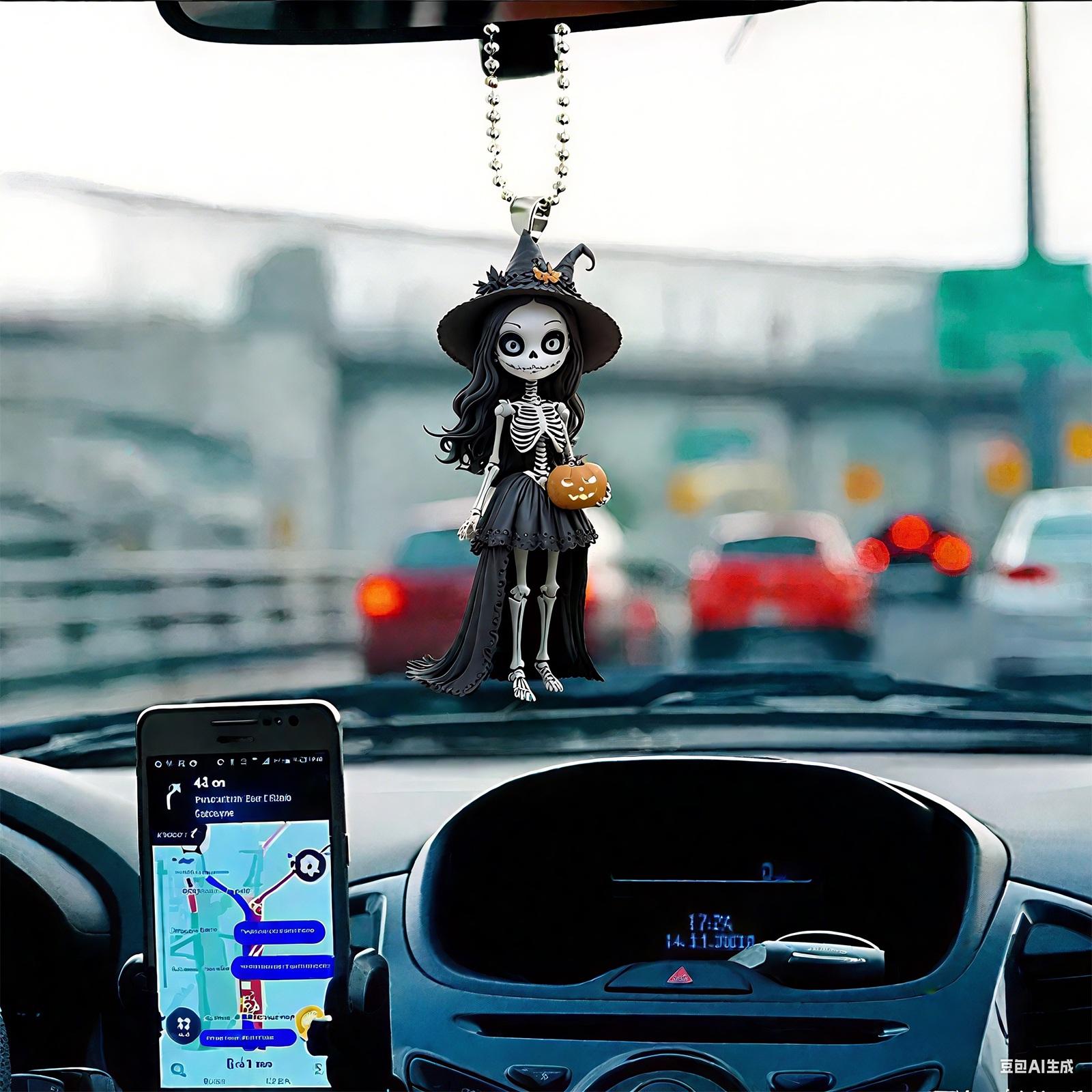 

Хэллоуинская декорация, подвеска на праздник девичника, акриловая плоская подвеска для интерьера автомобиля, украшение для вечеринки. One Size