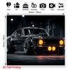 2D Plane, 1 Modern Muscle Car Photo Background - Realistic Classic Car, Smooth Lines and Dynamic Curves
