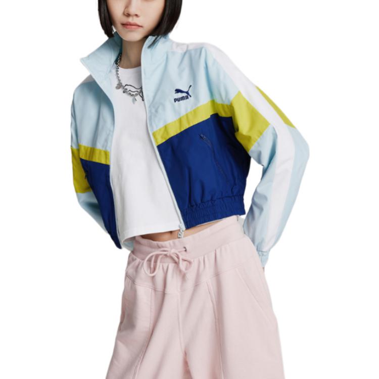 PUMA X LMC Jackets Women's Blue Stand Collar Moderate Other 532686-50
