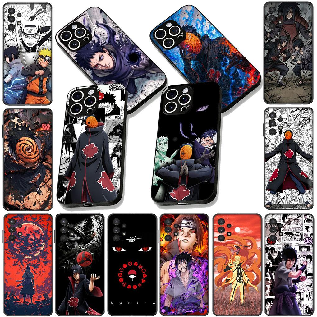Cover for Samsung Galaxy S22 S21 S20 FE Ultra Plus A35 A36 A55 A37 A33 A34 A57 Case Tobi Narutos Sasuke Uchiha Obito Itachi