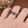 1Pc Fashionable Three-string Design Titanium Steel Ring, Simple and Versatile, Suitable for Daily Wear | As A Gift