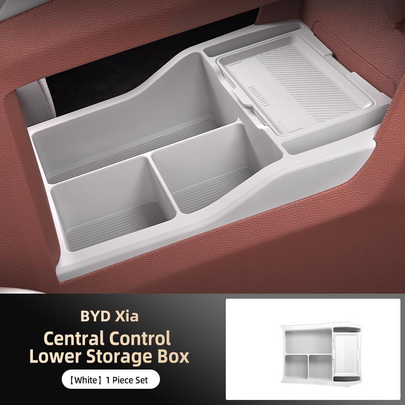 For 2025 BYD M9 Storage Box Center Armrest Hidden Box Cup Holder Organizer Interior Accessories